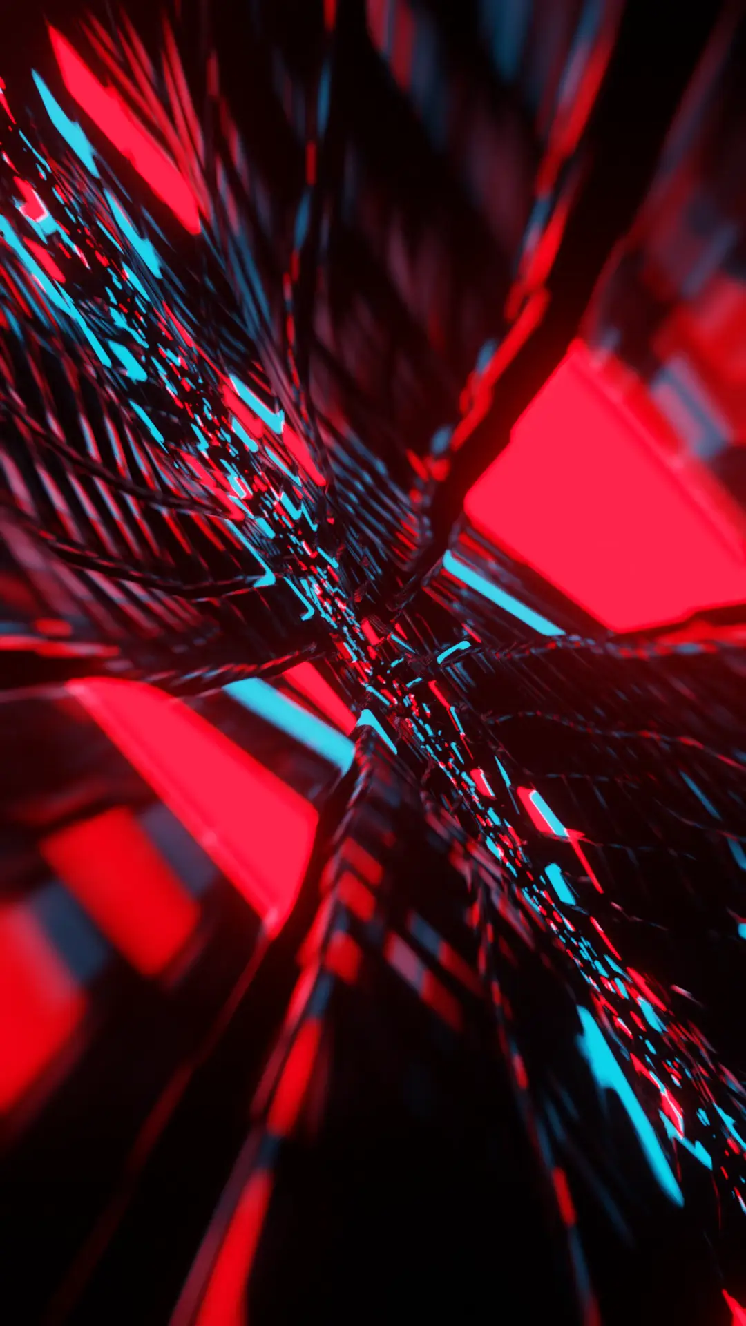 Черно-красные кубики #абстракция #графика #3d - VSThemes.org